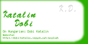 katalin dobi business card